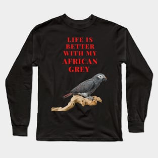 African Grey parrot Shirt Long Sleeve T-Shirt